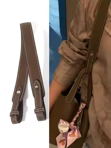 Genuine Leather Shoulder Strap Suitable For Lindy Evelyn Kelly Bucket Handbag, Bag Transformation Ac