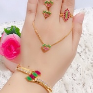 set giok mirah gelang giok warna warni 88