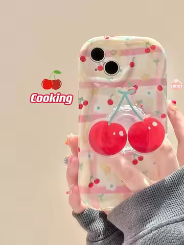 For OPPO Reno 10 11 11F 8 Pro 5G 5 6 Lite 7 7Z 4Z 5Z 6Z 8T 4G Find X3 Lite Sweet Cherry Phone Case W