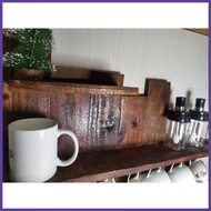◿ Half coffee shelves 50x33x12cm