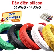 Fireproof soft silicone electrical wire 14AWG - 30AWG
