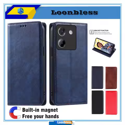 Phone Holster For Xiaomi Poco M7 Pro Case Flip Etui Poco M7 Pro 5G Cover Leather Shell Poco Case M7 