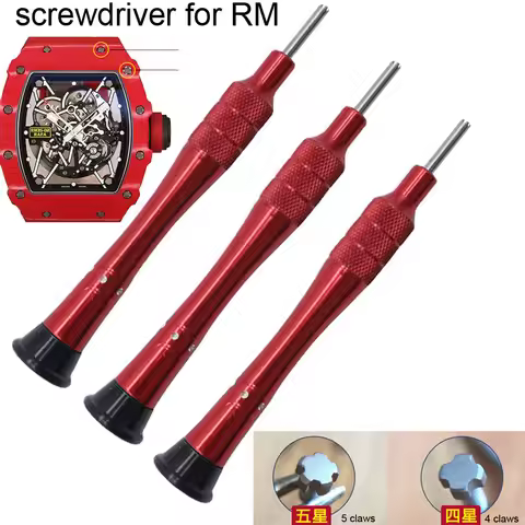 Alloy Watch Repair Screwdriver with 3 4 5 Claw for Richard Mille Watch Disassemble Screw Repair Tool