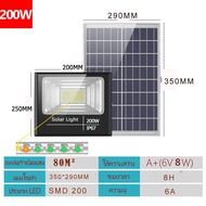 กำลังไฟที่แท้จริง JD ไฟสปอตไลท์ 150W 200W 300W 600W ไฟถนนโซล่าเซลล์ solar cell ไฟโซล่าและแผงโซล่า So