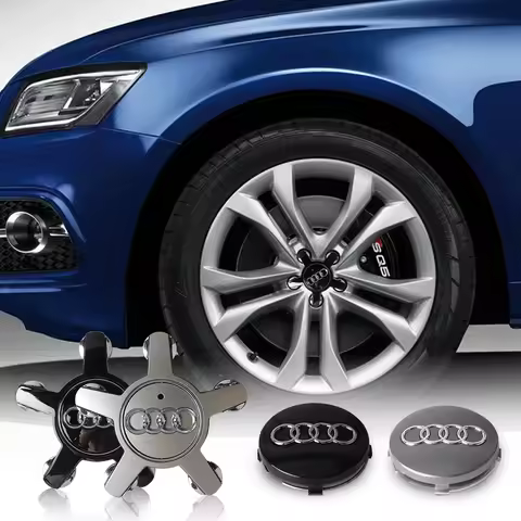 59/135mm Car Original Wheel Center Hub Caps Cover Sticker For Audi Sline A4 B7 B8 B9 A3 8P 8V 8L A1 