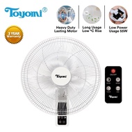 Toyomi 16" Wall Fan with remote FW 4518R