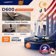 【Best Value】UWANT D600 Wet Dry Vacuum | 23kPa Suction | 100°C Hot Wash & Dry | Anti-Tangle Self-Clea
