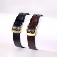MEN'S BELT 418-31 – CLASSIC METAL BLOCK | 3.6CM VERSION | LENGTH 125CM | BLACK & BROWN
