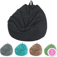 C3S bean bag【ONSALE】S/M/L /XL sofa bean Stylish Bedroom Furniture Solid Color Single Bean Bag Lazy Sofa Cover (No