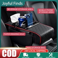 Universal Car Armrest Box Multi-Function Storage Organizer w/ Height Adjustment & Paper Holder Car A