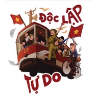 Heat print ironed on Sticker shirt shows unique and meaningful Vietnamese love 2-9