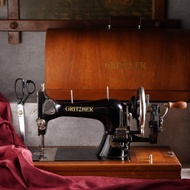 1900德國Gritzner百年古董手搖縫紉機/可使用