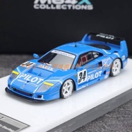 M64X 1/64 F40 LM Baile #34 Blue 1995 Resin Motor Vehicle Diecast Models Car Toys Collection Boy's Ch