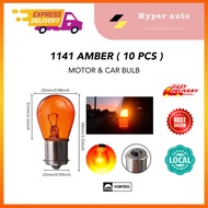 Foccus 1141A 12V21W BA15S AMBER 10pcs automotive light bulb