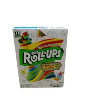 Fruit Roll-Ups Tropical tie-dye  with Tongue Tattoos มี 10 ชิ้น น้ำหนัก 141 กรัม BB.08/08/25