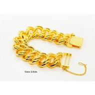RANTAI TANGAN COCO EMAS SUASA 375/18K 2.6CM