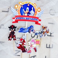 Sonic Mini Birthday Cake Topper / Birthday Cake Decoration