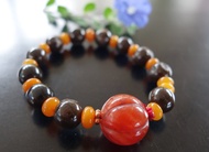 琥珀 Amber 緬甸翁珀 南紅瑪瑙南瓜珠 波羅的海蜜蠟 手鍊