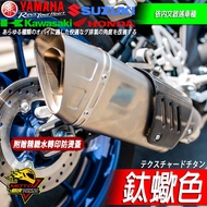 排氣管R15 R15v4 R15M小阿魯MT15 CBR150R R15v3 GSX-R150 GIXXER SF250 1個 鈦蠍色 單尾段 (贈水轉印防燙蓋)