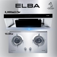 ELBA EBH-M8962 + EH-Q9633ST(SS) Stainless Steel Body Cooker Range Hob & Hood