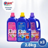 [Bundle of 3] Yuri-matic Antibacterial Laundry Liquid Detergent 2.8Kg x3