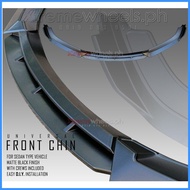 ☾ ∇ ⊙ Universal Matte Black Front chin / Front Bumper kits for Mirage Hb, G4 , Civic , City , Vios