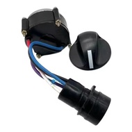 7Y-5465 Throttle Rotary Knob Switch With Round Plug for CAT Caterpillar 320C 320D E320C E320D Excava