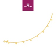 HABIB Oro Italia 916 Yellow Gold Bracelet GW48981123