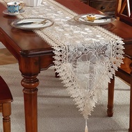 Simple Lace Embroidered Table Runner American Coffee Table Runner Bed Runner Table Runner Table Clot