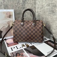 LV speedy 25 棋盤格 手提包