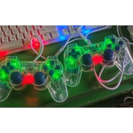 Double Joystick - Double Transparent Game Pad Blue red