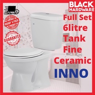 Black Hardware Bathroom Water Closet Toilet Bowl Ceramic Seat Inno WC Home Toothbrush Holder Shower 
