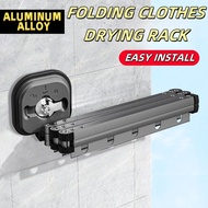 Suction Cup Folding Clothes Rack Balcony Clothes Drying Rack Clothes Drying Rod