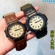 ft-500wc-5b aw-80v-5b 森林人復古帆布時尚運動手錶