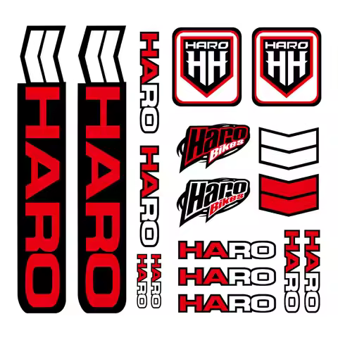 for Haro decals stickers for frame vinyl graphics bike mtb road black red white bmx Sunscreen Waterp