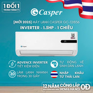 [Lắp đặt 0Đ HCM/ HN] Máy lạnh/ Điều hòa Casper Inverter ProAir 1 chiều 1.5HP GC-12IB36 - Bảo hành 3 