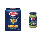 (Bundle Deal) Barilla Fusilli , 500g + Barilla Pesto Genovese Pasta Sauce Pasta Sauce, 190g