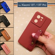 Carristo Xiaomi 13T Xiaomi 13T Pro Simple Back Silicone Case with I-Ring Ring Soft TPU Cover Casing