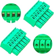 Tcenofoxy 3.81mm Phoenix Connector 2/3/4/5/6/7/8/9/10/11/12/13/14/15/16/18/20/22/24 Pin, Green PCB S