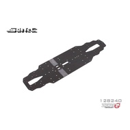 SNRC 1/10 M-128240 2.0MM GRAPHITE CARBON FIBRE LOWER DECK CHASSIS KIT - MTS T3M R3G R3C R3PRO R3