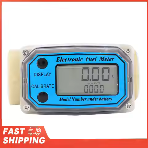 Mini Digital Turbine Flowmeter Diesel Fuel Meter Meter Diesel Flowmeter 0‑90L/min 25‑150L/min 35‑250