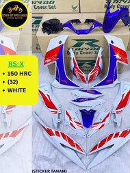 (STICKER TANAM/AIRBRUSH) RAPIDO COVER SET HONDA RSX RS-X 150 HRC (32) WHITE