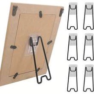 2pcs Stainless Steel Picture Frame Stands, Self-Adhesive Adjustable Display Stands, Size Adjustable 