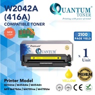 Compatible 416A W2042A Yellow Toner for HP Laserjet Pro M454nw M454dn M454dw MFP M479dw M479fnw M479