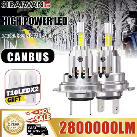 Super bright H7 LED Headlight Bulb Canbus for Car 2800W 360 Turbo h7 Led Headlamp Automobiles motorc