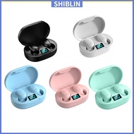 SHIN   E6S Wireless Earbuds Wireless Ultra Long Playtime Headphones With Charging Case Waterproof Earbuds For Sports