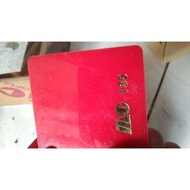 Akrilik 2mm merah solid lembaran custom size/akrilik custom/akrilik