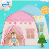 POUKL Foldable Tents Children's Play House Tent Portable Pink Flowers Teepee House Folding House Durable Kids Toys