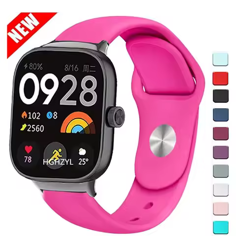Sport Silicone Strap For Redmi Watch 4 Smart Watch Band Replacement Bracelet For Redmi Watch 4 Wrsit