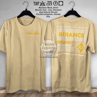 kaos T shirt Kaos Binance Crypto Exchange The World Coin Aset Cryptocurrency BNB Koin Baju Pria Wani